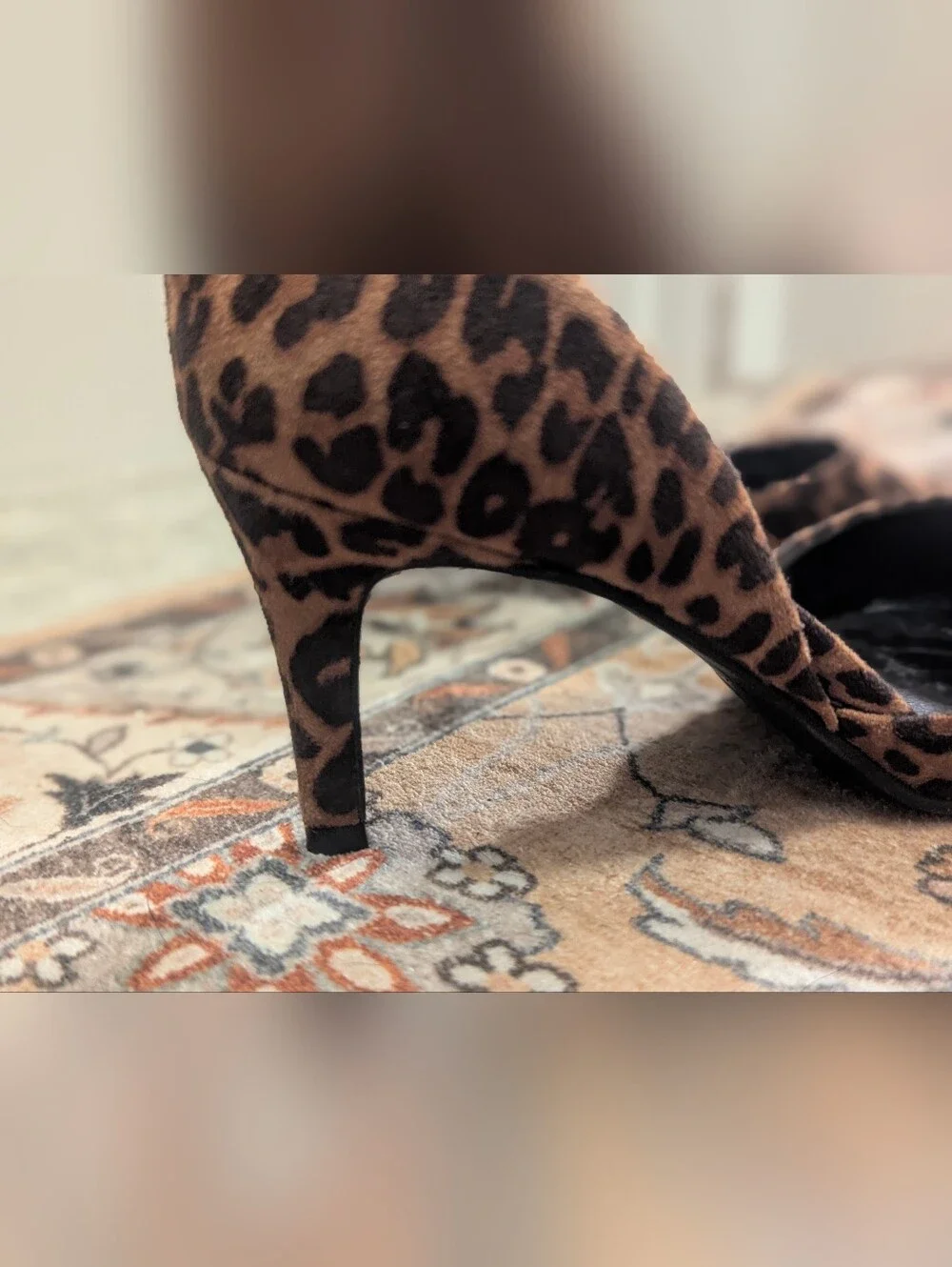 Leopard Print Pointed-Toe Women's Pumps